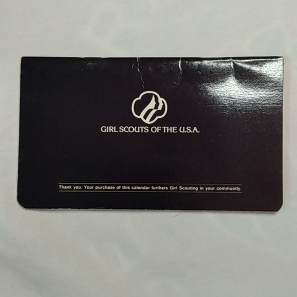 Vintage 1981 Girl Scout Pocket Calendar - Picture 2 of 2